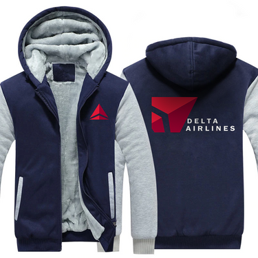 DELTA AIRLINES JACKETS FLEECE SWEATSHIRT
